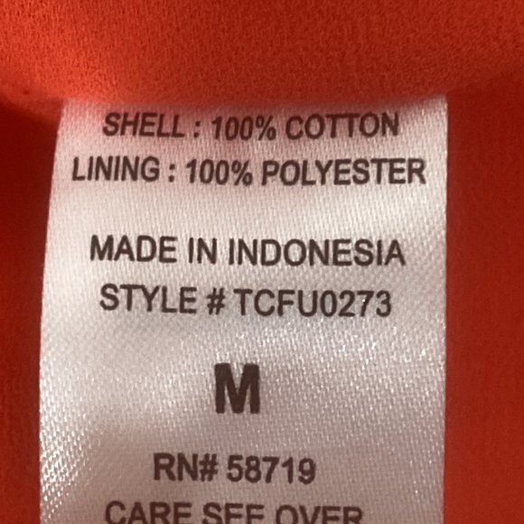 Prose & Poetry Cropped Short Puffy Sleeves Back Zipper in Raspberry Red size M - Picture 8 of 9